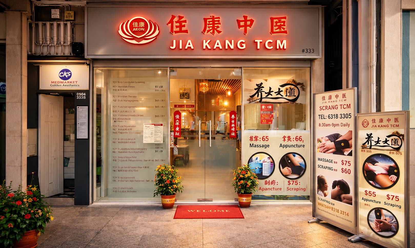 JIA KANG TCM storefront or interior